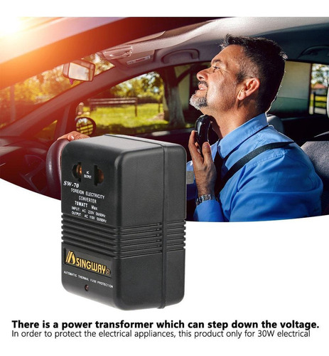 220v A 110v Paso Hacia Abajo Convertidor De Voltaje Transfor