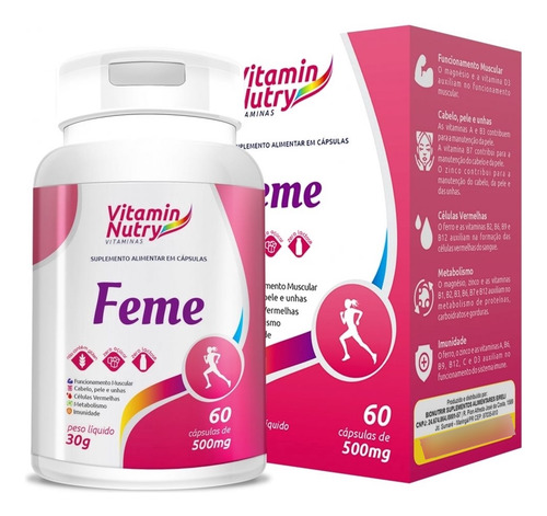 Feme Multivitamínico 500mg (60 Caps) - Padrão: Único