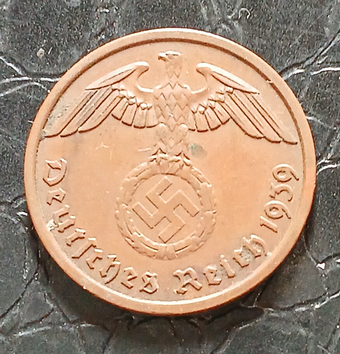 Moeda Alemanha 2 Reich 1939 Letra A Berlim (bronze). (Usado)