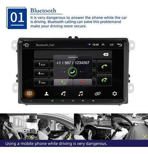 Estéreo Android Para Vw Golf Polo Jetta Passat 9 Pulgada