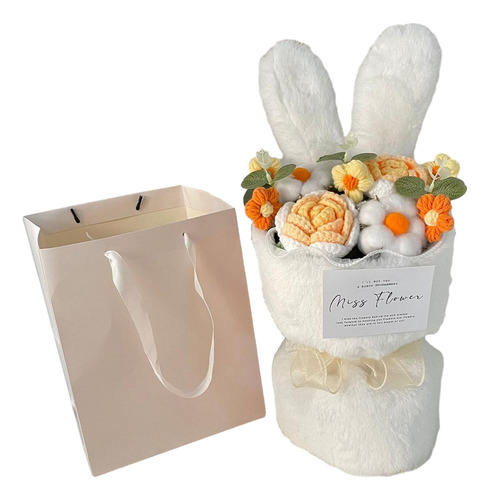 Ramo De Flores De Ganchillo, Flores De Ganchillo Ya Naranja