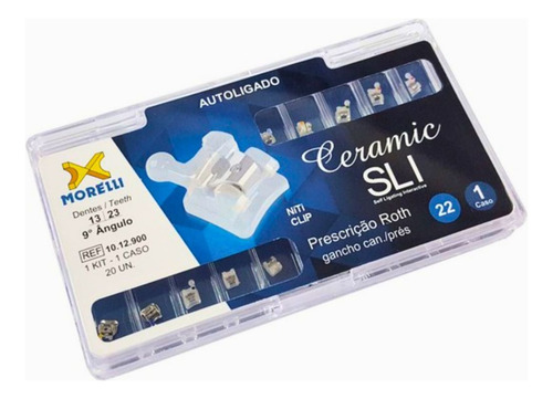Kit Aparelho Cerâmico Autoligado Sli 10.12.900 - Morelli