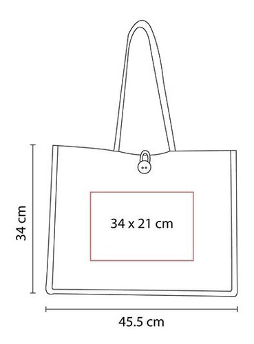 Bolsa Yute 45.5 *34 Bordada Personalizada 2 Piezas