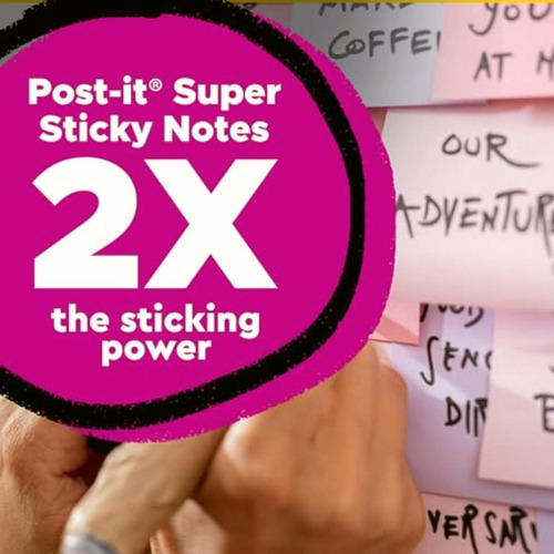 Post-it Notas Superadhesivas De Papel 100% Reciclado, 2