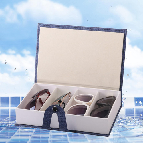 Estuche Para Gafas Caja De Almacenamiento Para Gafas 4 Gris