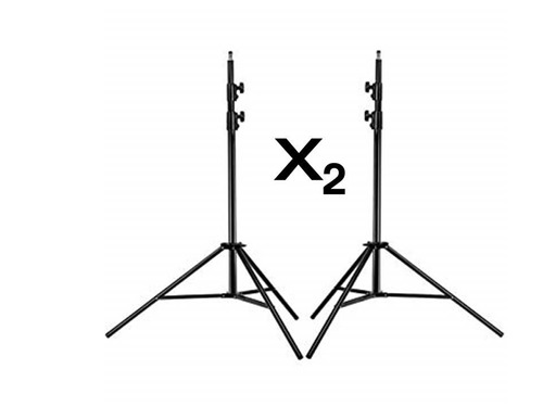 Kit X2 Trípodes De Luz 2 Metros Para Estudio De Fotografía