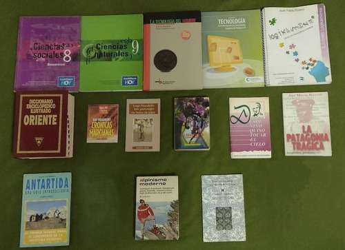 Lote De 14 Libros Generos Variados Manuales Diccionario Etc (Usado)