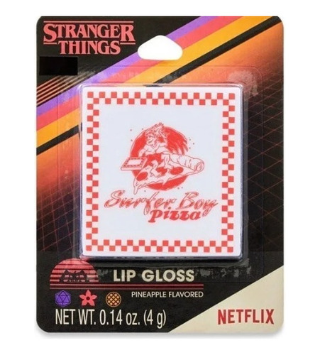 Brillo Para Labios Stranger Things 4g Sabor Piña Surfer Boy