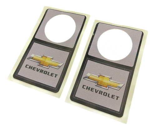 Chapeton Chevrolet Para Cilindro De Puerta Calcomanía 2pza