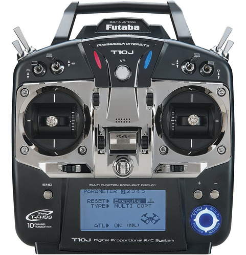 Radio Control Futaba 10ja, 10 Canales, Con Receptor R3008sb