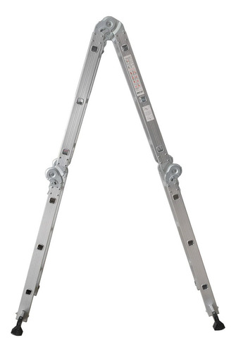 Escalera Multiposicion Aluminio Plegable Reforzada 12 Peld