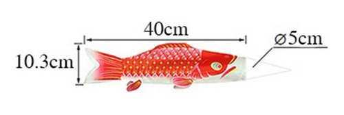 Bandera De Carpa Japonesa 6x Bandera De Carpa Japonesa 40cm