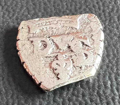 Moneda Macuquina Plata 1/2 Real Felipe V 1701 1731 Colonial