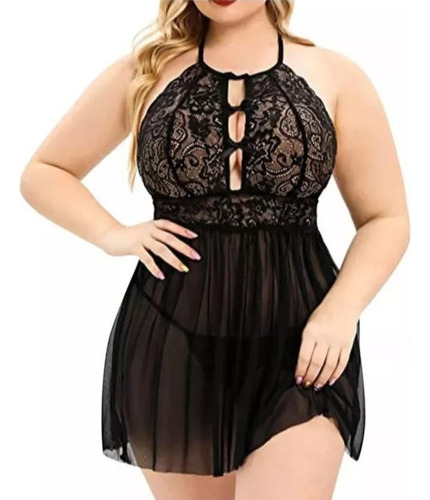 Babydoll  Tallas Extras Lencería Sexy Encaje Con Panty