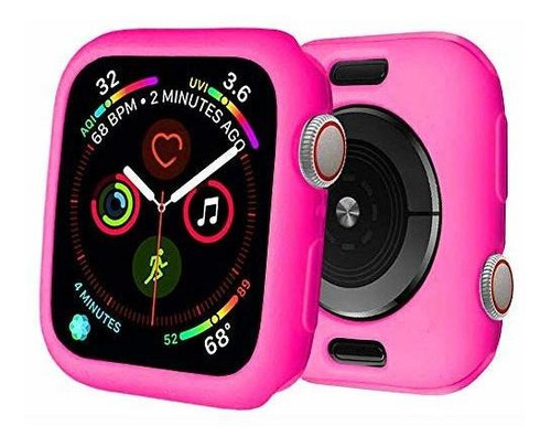 Protector Bumper Para Apple Watch 4/5/6 44mm - Barbie Pink