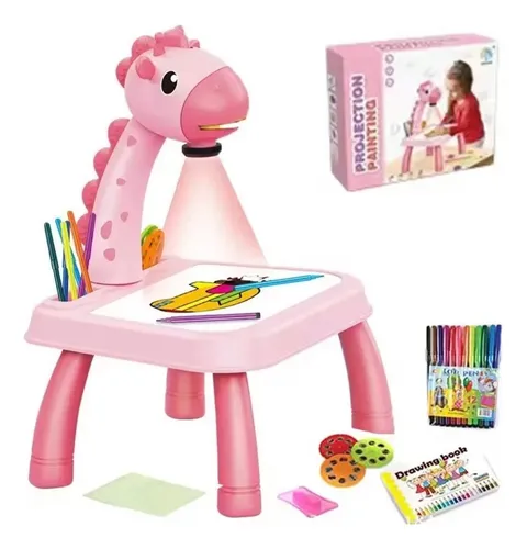 Mesa De Dibujo Luz Led Proyectora Infantil Juegos Y Juguetes
