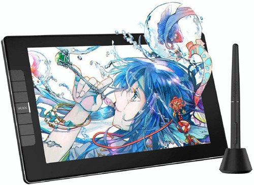 Tableta Gráfica Con Pantalla Veikk Vk1200 Pen Display 11.6