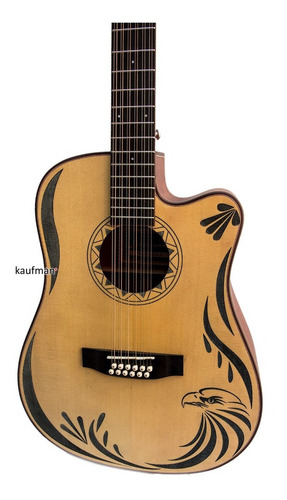 Imagen 6 de 10 de Guitarra Docerola Electroacústica Danwood De Picea Y Caoba