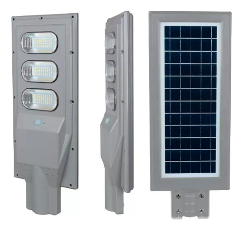5 Pz Lampara Led Solar 90w Con Control Remoto Y Accesorios Color Luz Blanco Frio 6500k