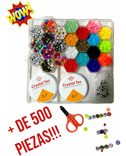 Kit Caja Bijou Para Armar Pulseras Collar 24 Divisiones Lo++