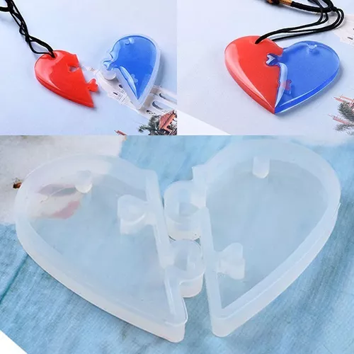 Molde De Silicona Para Resina Corazón / Silicone Mold Heart 2x2”