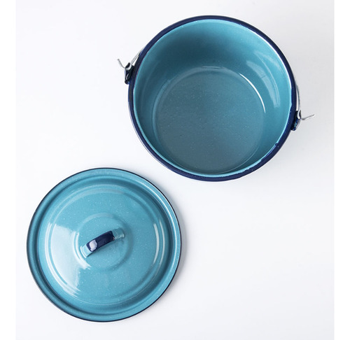 Olla Convexa 26cm Peltre 9.9 L C/tapa Y Asa Cinsa Azul 32647 Turquesa