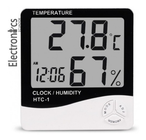 Termohigrometro Temperatura Y Humedad Sensor Digital Pared