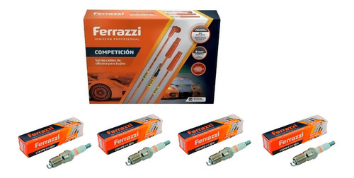 Kit Cables + Bujías Ferrazzi Competicion Chevrolet Corsa 2