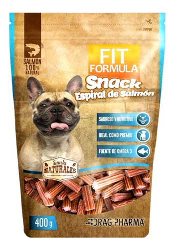 Fit Formula Snack Espirales De Salmon 400gr 100% Naturales