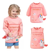 Comprar 2pk Bata Arte Manga Larga Niños Pintura Mandil Manga Larga