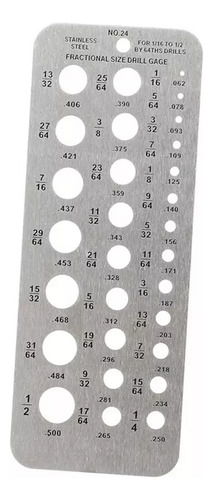 Brocas De Medição De Tamanho De 1,59 A 12,7 Cm
