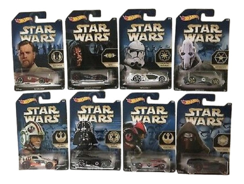 Hot Wheels Set 8 Minis 2016 Star Wars Original Lacrado