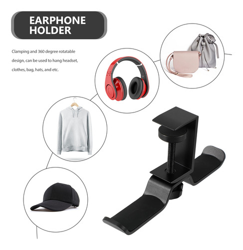 Soporte Para Auriculares Giratorio De Aleación De Aluminio P