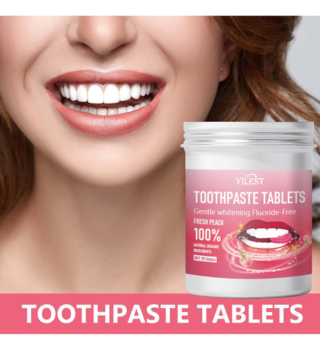 Pasta De Dientes X Peach Fresh En Tabletas, 30 Tabletas Brea