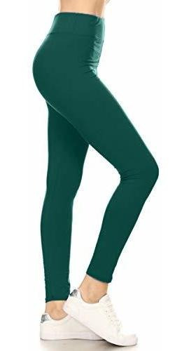 Leggings Depot 3 Waistband Yoga Leggings Sólidos De Fsst0