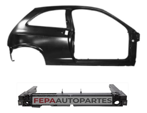 Lateral Completo Carroceria Fiat Uno Fire 2004 / 2008