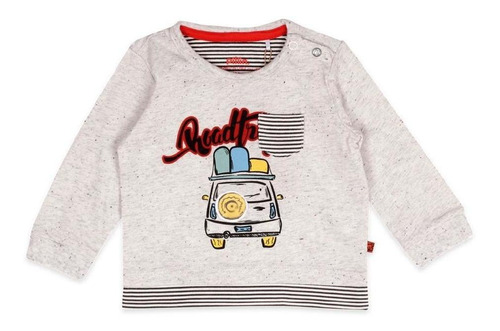 Polera Mlarga Bebé Niño Gris Pillin Polera Mlarga Bebé Niño Gris Pillin