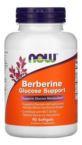 Now Foods Berberina Ayuda A Metabolizar La Glucosa 90cap Sfn Sabor Sin sabor