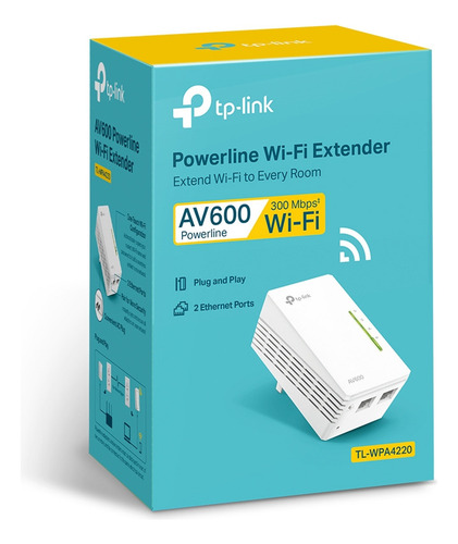Tl-wpa4220 Tp-link Extensor Powerline Wifi Av500 A 300mbps