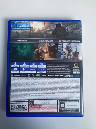 UNBOXING Call of duty modern warfare 2019 ps4 mídia física novo vitrine  MERCADO LIVRE 