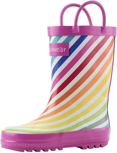 Oaki Para Niños De Goma Botas De Lluvia Con Asas Easy-on, Az