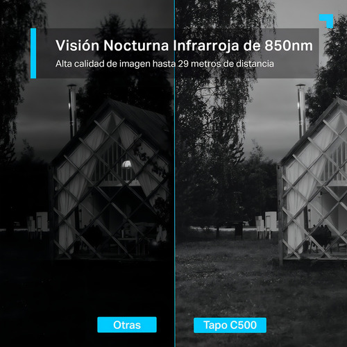Camara Wifi Exterior Vision Nocturna Full Hd 360° Tapo C500