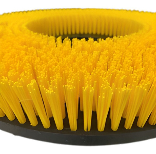 Cepillo Amarillo 19 Pulgadas Con Alza Para Pulidora De Pisos