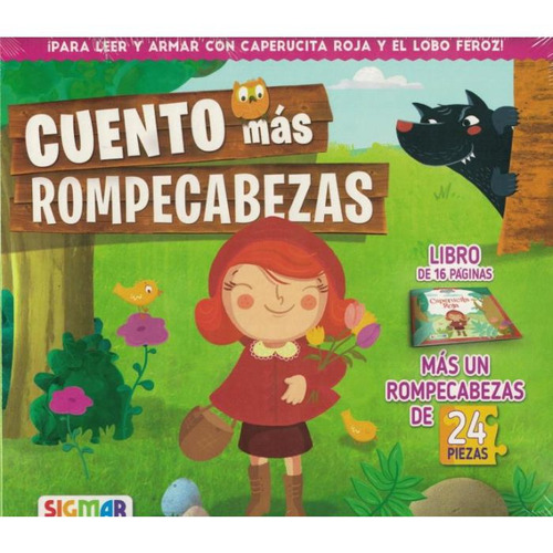 Caperucita ( Cuento Mas Rompecabezas ), de Varios. Editorial SIGMAR en español