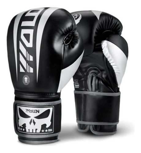 Guantes De Boxeo 10oz Wolon Original Negros Y Naranjas