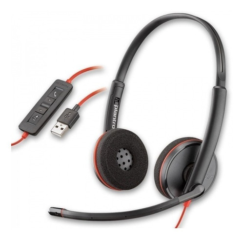 Headset Auricular USB Plantronics Poly Blackwire C3220 diseñado para satisfacer tus necesidades empresariales - Biaural