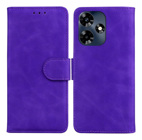 Funda De Piel Negra Con Sensación De Piel Para Infinix Note