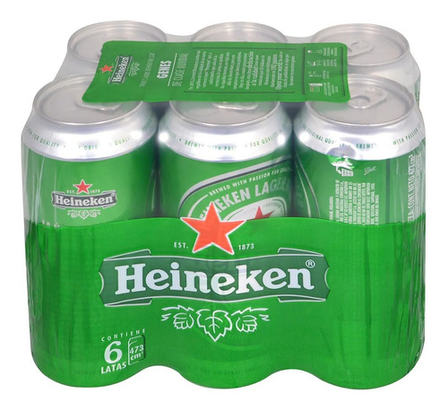 Cerveza Heineken De 473 Cc - Funda Por 24 Latas Tcec