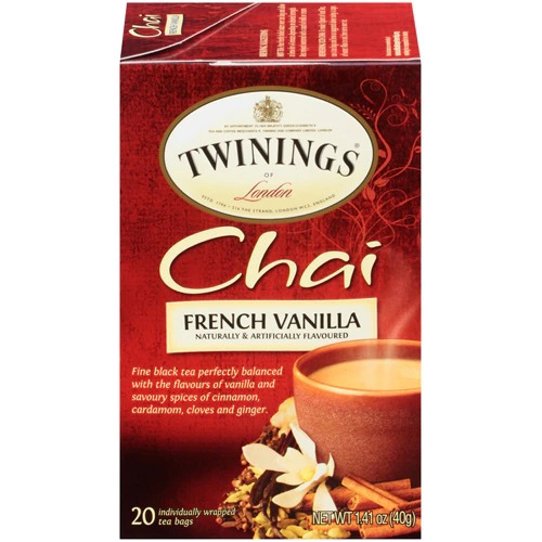 Twinings chai Tea French Vanilla -- 20 Tea Bags
