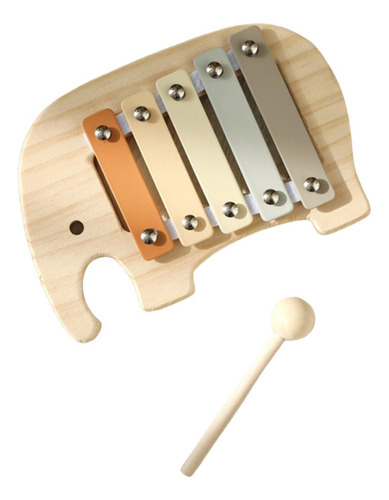 Xilófono De Madera De 5 Notas, Instrumento De Percusión,
